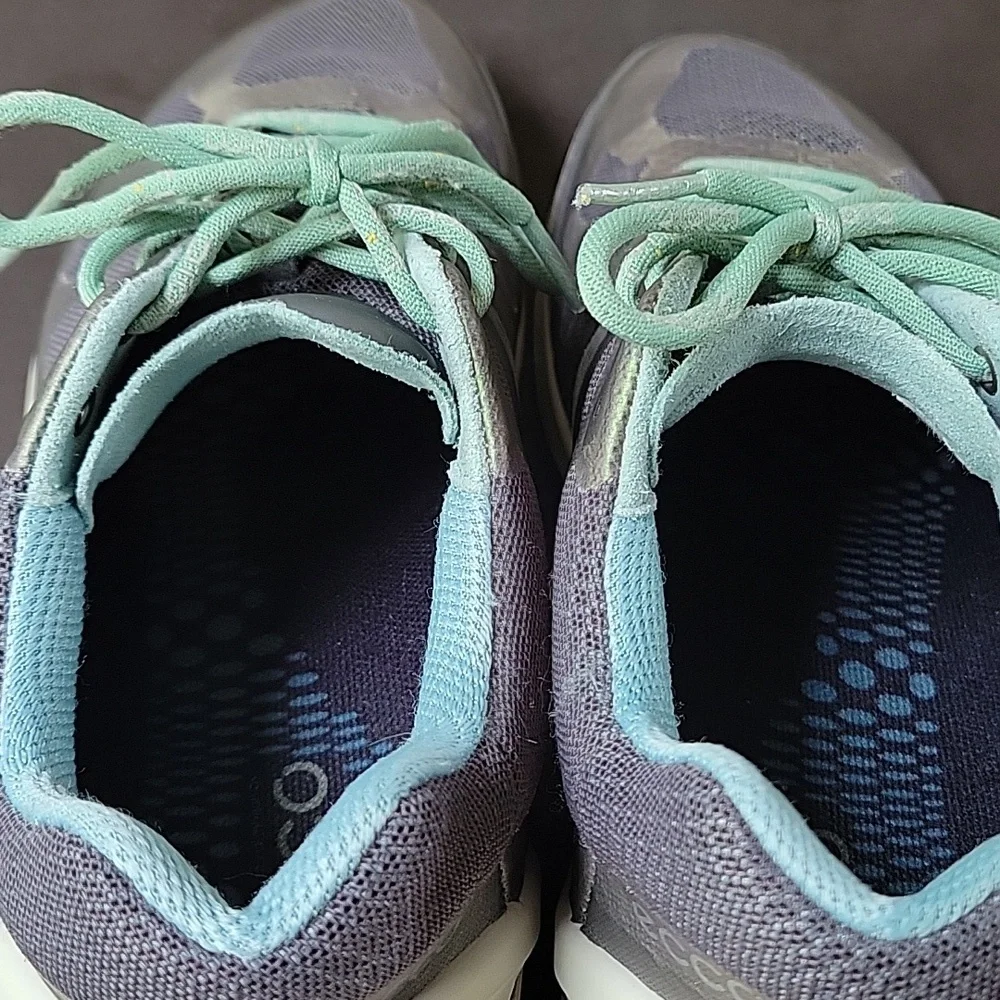 Ecco Biom Performace Athletic Sneaker Blue Green Color‎ Women Size 6